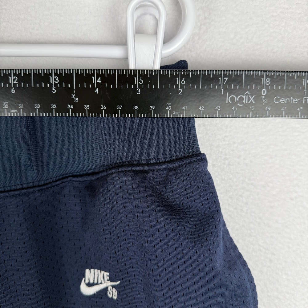 Nike SB Dry Court Shorts Mens Large Navy Blue Mesh Zipper‎ Pocket Skatebaording - Picture 7 of 11